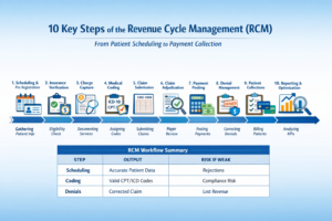 10 key steps of revenue cycle management