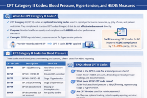 CPT Category II codes for blood pressure
