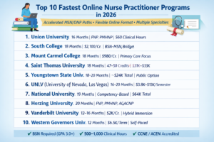 Top 10 Shortest Online Nurse Practitioner Programs 2026 (16 Months or Less)