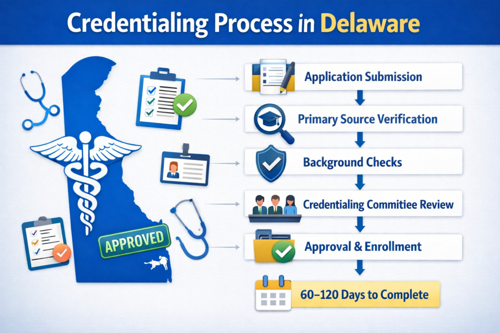 Credentialing process in Delaware