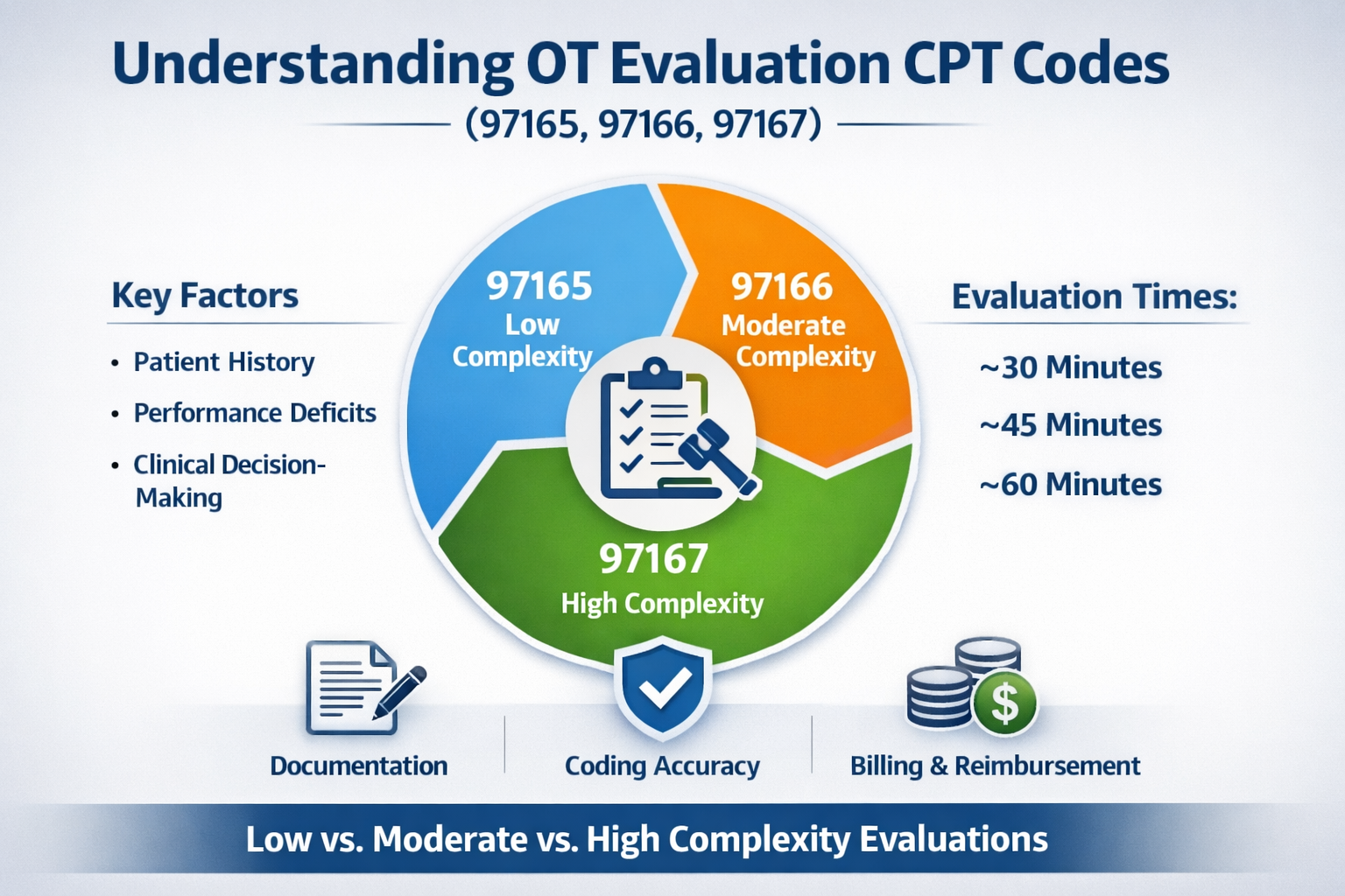 OT evaluation CPT codes explained