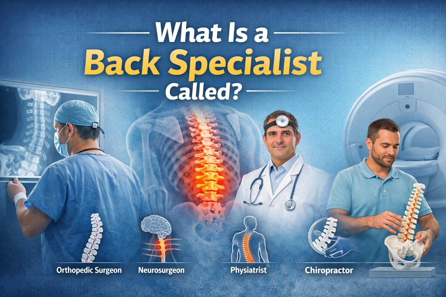 What Is a Back Specialist Called? Types of Spine Doctors Explained