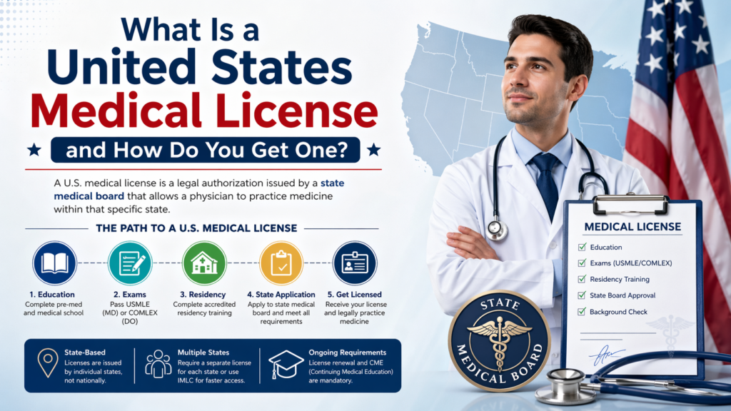 United States Medical License Requirements, Steps, and State-by-State Guide