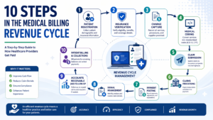 What Are the 10 Steps in the Revenue Cycle Process